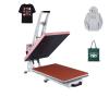 16x24 Inch Heat Press Machine for T-Shirts Semi-Automatic Sublimation Heat Press Machine with Auto Open and Slide-Out Base, Perfect for Home DIY & Small Business Customization, 110V, 2000W (Pink) view 1