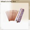 12 Pcs Set Crochet Hooks Carbonized Wood, Ergonomic Wooden Storage Bag with, DIY Knitting Crochet Projects Various Sizes for view 2