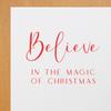 Christmas Magic Script Rubber Stamp with Ink, Standard 1-5/8" Square Wood Handle - Ideal Xmas Scrapbook Professional Grade for Holiday Cards & Crafts, Scrapbookers Card Makers view 1