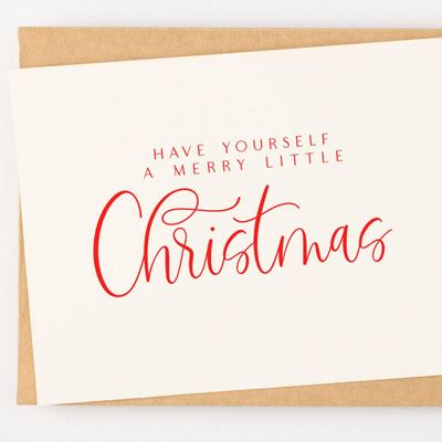 Christmas Pre-Inked Stamp - Custom Holiday Script Rubber with Ink for Scrapbooking, Card Making, Gift Tags, Crafts Elegant Standard 1-5/8" Square Wood Handle Design, DIY Projects & Gifts