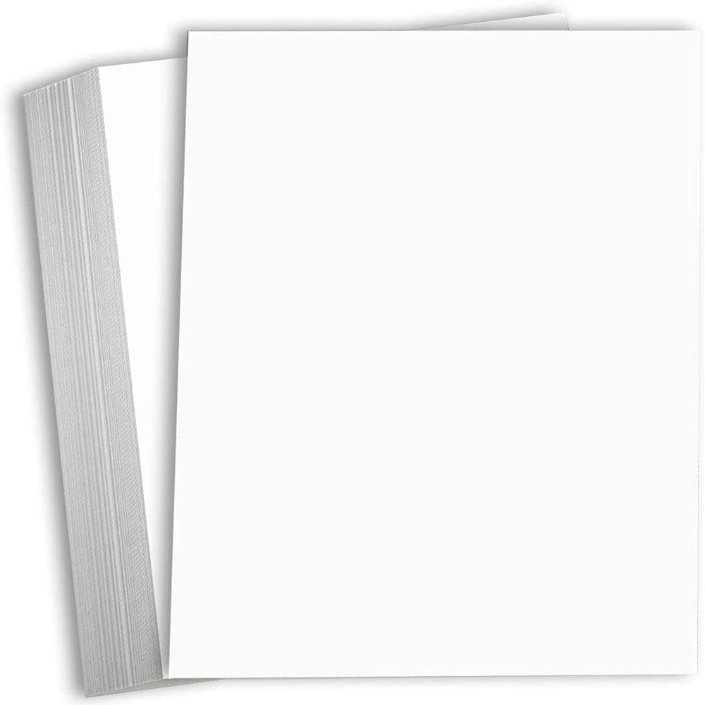 Hamilco White Cardstock Thick 11x17 Paper - Heavy Weight 110 lb Cover Card Stock 50 Pack (Bright)