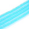 1000pcs Czech Faceted Rondelle Crystal Glass Loose Beads 4mm Small Tiny Spacer Bulk Blue Turquoise Opal for DIY Craft Jewelry Making CCR431 view 1