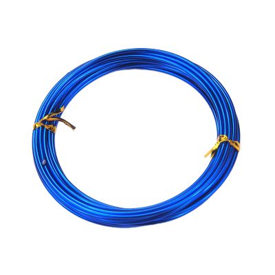 Copper and Royal Blue Aluminum Craft Wire, 5-Size (1/1.5/2/2.5/3mm) 16.4 FT Each for Jewelry Making, Sculpture, Model Building, DIY Crafts & Art Supplies(Size:2mm16.4ft5m,Color:Royal Blue)