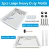 2Pcs Epoxy Resin Mold with Clamping System 39x19.6x3 inches 19.6x11.8x3 inches Rectangles Epoxy Resin Molds for River Table, Art Panel, DIY Resin Art view 2