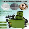 Glass Grinder Grinding Edging Machine,Electric Small Glass Grinding Edging Machine with 8 Diamond Wheels & 2 Polisher Wheels,Straight Round Bevel Edge Trimmer Grinder Glass Edger Tool 8000rpm view 2