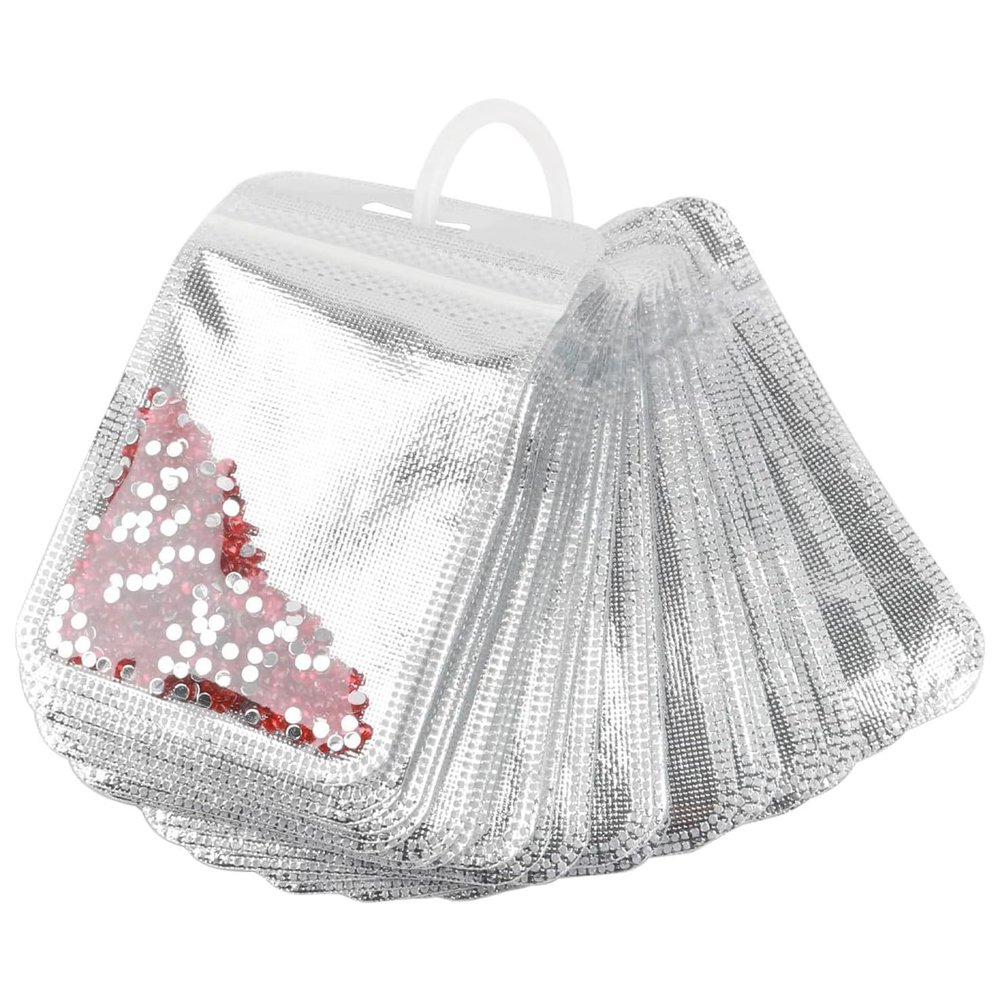 50Pcs BeadsStorage Bag Clear Beads Storage Pouches Portable Art Craft Organiser for Bead Jewelry Accessories Art Craft Storage