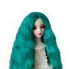 SISON BENNE Doll Wig, Dolls Long Wavy Hair Wigs for 1/3 1/4 1/6 Ball Jointed Doll BJD Toy DIY 24 Colors (1/4 (Head C. 18-19cm),Green) view 1