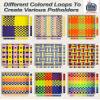 UCDRMA Loom Loops Refill for Potholder Weaving Loom Kit, 576PCS in 12 Rainbow Colors Weaving Loom Refill Loops for 7in Loom to Make 16 Potholders, Stretchy Pot Holder Loop Nylon Craft Bands Set view 4
