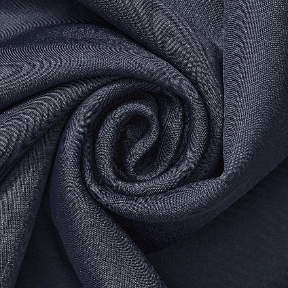 Scuba Fabric Stretch Double Knit Neoprene 1.5 mm Thick Polyester Material By The Yard & Wholesale - Navy Blue (5 Yards)
