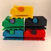 3D Printed Cat Scratching Board Cardboard Cutter, Multi-Color, Plastic Construction, Pet Toy Maker (Yellow) view 1