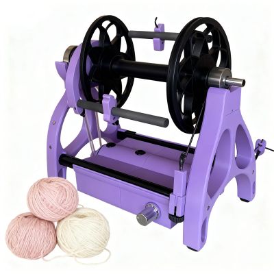 Glowdora Electric Spinning Wheel, Adjustable Speed Wool Yarn Winding Machine,12v Yarn Spinning Wheel,800rpm Maximum Speed, Easy to Disassemble, 4 Ounce Capacity, for Yarn Weaving Purple