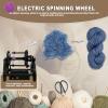 Glowdora Electric Spinning Wheel, Adjustable Speed Wool Yarn Winding Machine,12v Yarn Spinning Wheel,800rpm Maximum Speed, Easy to Disassemble, 4 Ounce Capacity, for Yarn Weaving Purple view 2