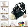 Glowdora Electric Spinning Wheel, Adjustable Speed Wool Yarn Winding Machine,12v Yarn Spinning Wheel,800rpm Maximum Speed, Easy to Disassemble, 4 Ounce Capacity, for Yarn Weaving Black view 3