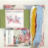 Howie's Needlepoint Needlepoint Kits for Adults, Pillow Front Cross Stitch Kit with Embroidery Pattern on Canvas, Yarn, 2 Needles and Instruction, 16 x 16inch(Pink and White Peonies) view 2