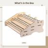 Diy Craft Tool Holder, 16 X 11.7 X 5.5 Inches Model Paint Stand Display Shelf, Wooden Paint Bottle Storage Rack Organizer, 84 Slots Paint Storage Solution For Hobby Paint Bottles view 4