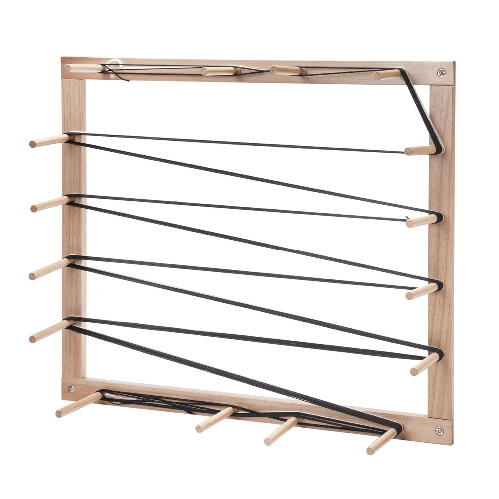 WILLOWDALE Wooden Warping Board5.7 Yard Warping Frame for Weaving Loom Kit, Yarn Loom Knitting Kit, Wood Knitting Loom Kit for Adults, Adjustable Weaving Kit for Beginner, Arts & Crafts Supplies