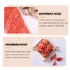 50Pcs 17X9MM Orange Mini Snowman Nose Findings Plastic Santa Claus Nose Accessories for DIY Christmas Holiday Decorations view 3