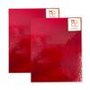 Wissmach Copper RED English Muffle Stained Glass Sheets Ripple Texture, 2 Pack | Handcrafted in USA | Curated by BiNARi Glass Studio (8 X 12 in (2 Pack)) view 1