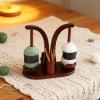 Yarn Holder for Crochet, Double Rotating Yarn Ball Holder, Magnetic Yarns Ball Holders Stand with Crochet Cup & Phone Stand, Yarns Balls Winder Spinner for Crocheting Knitting view 2