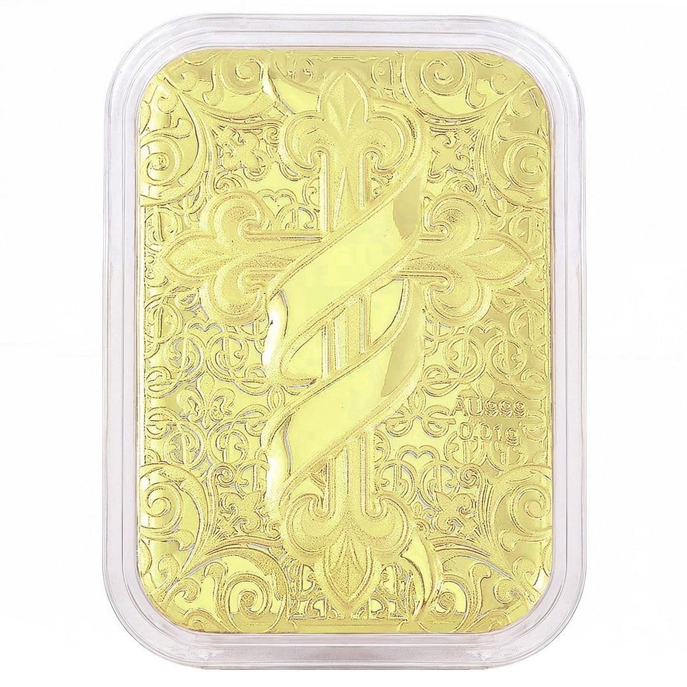 Shop LC Solid 24K Yellow Gold Emboss Sheet | Fine Pure 24K Yellow Gold | 10 mg | 31x45.50 mm - Faith