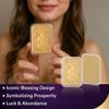 Shop LC Solid 24K Yellow Gold Emboss Sheet | Fine Pure 24K Yellow Gold | 10 mg | 31x45.50 mm - Faith view 3