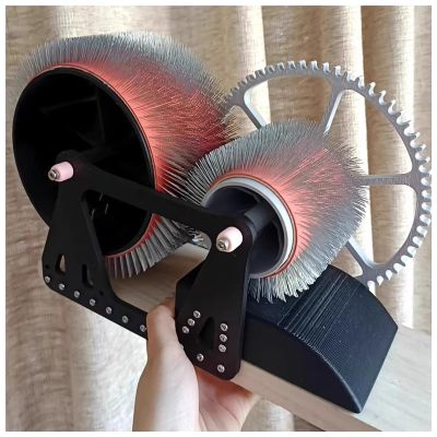 Wool Drum Carder Fiber Carding Machine with Hand Crank for Fast Color Mixing, Combing & Spinning - Removes Fiber Impurities