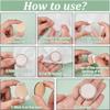 FREEBLOSS 12 Set Mini Wooden Embroidery Hoop Keychain Wooden Round Embroidery Hoops with Keychain DIY Wood Hoops for Embroidery Earring Hooks Keychain Jewelry Making Supplies view 3