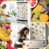 30 Pcs Diamond Art Painting Magnets Kits Vegetables Magnetic Fridge Diamond Art Painting Kits Cute Small Fridge Magnet 5d Round Full Drill Gem DIY Craft Paint by Dots for Adult Beginner Gifts Home view 2