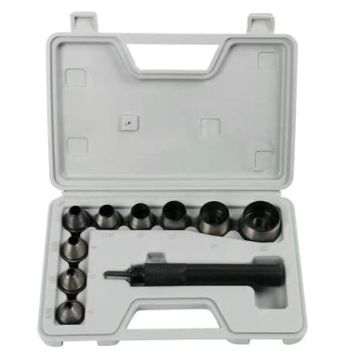 Hole Punch Set Hollow Punch Kit, Portable Accessories Manual Tool, Hollow Punch Tool Leathercraft Working for DIY Handbag Clothing