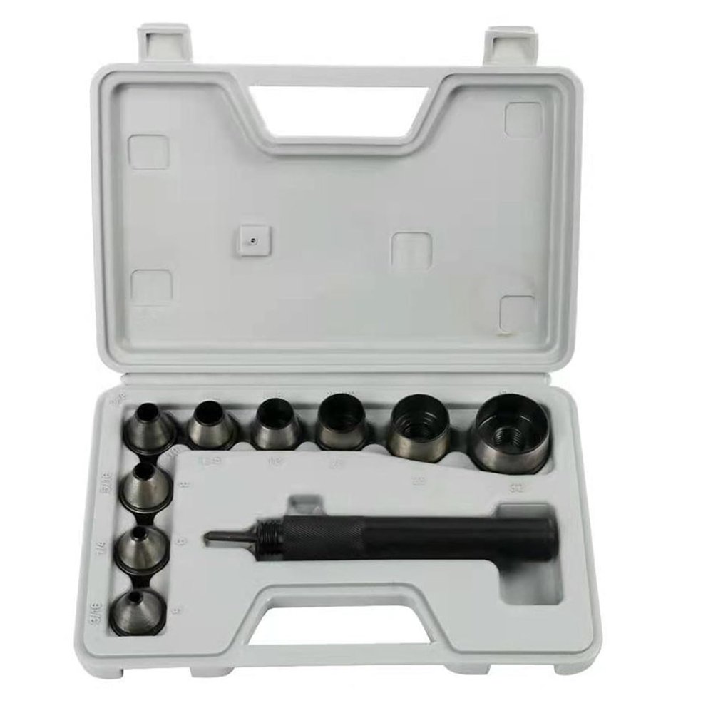 Hole Punch Set Hollow Punch Kit, Portable Accessories Manual Tool, Hollow Punch Tool Leathercraft Working for DIY Handbag Clothing