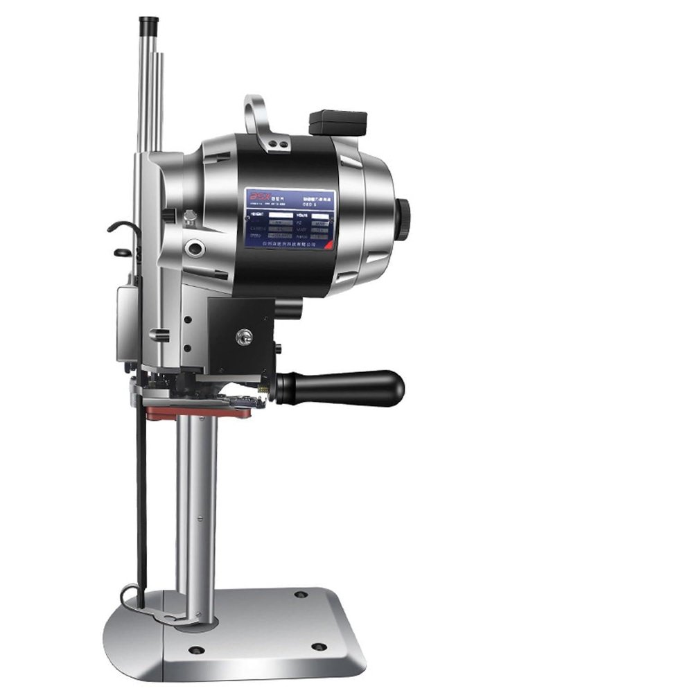 DHMYDPDZ Vertical Electric Fabric Cutting Machine,Fabric Cutter with Automatic Sharpening Industrial Cloth Leather Carpet Cutting Machine 8"