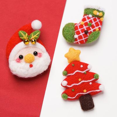 Wizardi Beginner Needle Felting Kit for Adults - Christmas. Christmas Felting Kit 3-5cm. Felting Tools. Wool Felting Supplies. Felt Crafts. Wool Felt. F07N8-W333