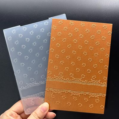 3D Plastic Embossing Folder Template Foot Print Texture A6 Size for Card Making DIY Scrapbooking Paper Crafting Handmade Crafts Scrapbooking Arts Supplies Scrapbook Decor