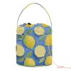 Lemon Fruit Blue Art Painting Crochet Bag with Holes Crochet Yarn Organizer for Needle Holder bolso para Crochet view 1