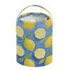 Lemon Fruit Blue Art Painting Crochet Bag with Holes Crochet Yarn Organizer for Needle Holder bolso para Crochet view 2