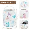 Dreamy Butterfly Colorful Crochet Tote with Holes Crochet Storage Organizer for Knitting Kit Bolsa para tejer view 3