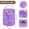 Purple Flower Bee Travel Storage Portable Yarn Accessory for Needle Holder bolso para manualidades view 3