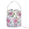 Retro Ancient Roses Peach Travel Bag with Holes Crochet Hook Storage for Knitting Needle Regalos para tejer view 1