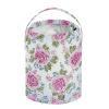 Retro Ancient Roses Peach Travel Bag with Holes Crochet Hook Storage for Knitting Needle Regalos para tejer view 2