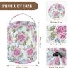 Retro Ancient Roses Peach Travel Bag with Holes Crochet Hook Storage for Knitting Needle Regalos para tejer view 3