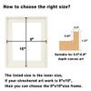CANFRAVAS 8x10 Solid Wood Canvas Floater Frame, Wood Floating Frames, Floater Frame for 0.6"-0.8" Deep Canvas Paintings (8"x10", Creme White) view 3