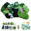 beausougon DIY Latch Hook Kit for Adults, Creative Rug Making Craft Kit, 3D Moss Design Mat Crochet Flower with Punch Needle Tools30 * 20" view 1