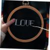 COOLHIYA 4pcs Embroidery Hoops Imitated Wood Cross Stitch Frames DIY Craft Sewing Tools with Oval Round Octagonal and Long Octagonal Shapes for Needlework and Handmade Embroidery view 3