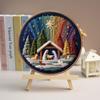 DIY Nativity Embroidery Set - Stitch The Holy Story, Christmas Cross Stitch Kits for Adults Beginner, Christian Christmas Craft for Home Decor & Gifts (#B+B) view 4