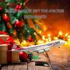 1:150 Scale Luxembourg Cargo B747-8F Plane Alloy Aircraft Model Airplane with Rotating Wheels Lights Premium Static Display with Detachable Stand, for Aviation Enthusiasts view 4
