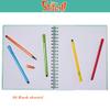 Disney Stitch Sketchbook for Kids with Washable Markers, 86 Blank Pages Spiral Bound, Turquoise view 4