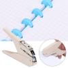 Mushroom Hole Puncher, Loose Leaf Pages Punching Machine Discbound Hole Punch Offices School Supplies for Disc Ring Planner (Pink) view 3