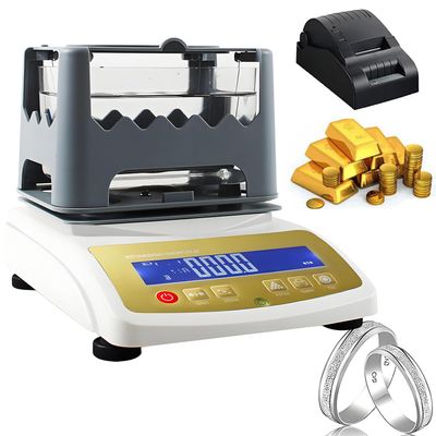 ByBoDi Gold Purity Testing Machine,Digital Electronic Gold Density Meter,with Printer,Gold Silver K Gold Palladium and Platinum Authenticity Tester,for Jewelry Sales Recycling Processing 600K