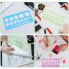 YBEATY 5 PCS Circle Template Plastic Circle Stencil Template Multi-Function Circles Oval Measuring Templates Measuring Geometry Ruler Formwork Drawings Templates for Office School Drawing Supplies view 3