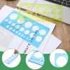 YBEATY 5 PCS Circle Template Plastic Circle Stencil Template Multi-Function Circles Oval Measuring Templates Measuring Geometry Ruler Formwork Drawings Templates for Office School Drawing Supplies view 4